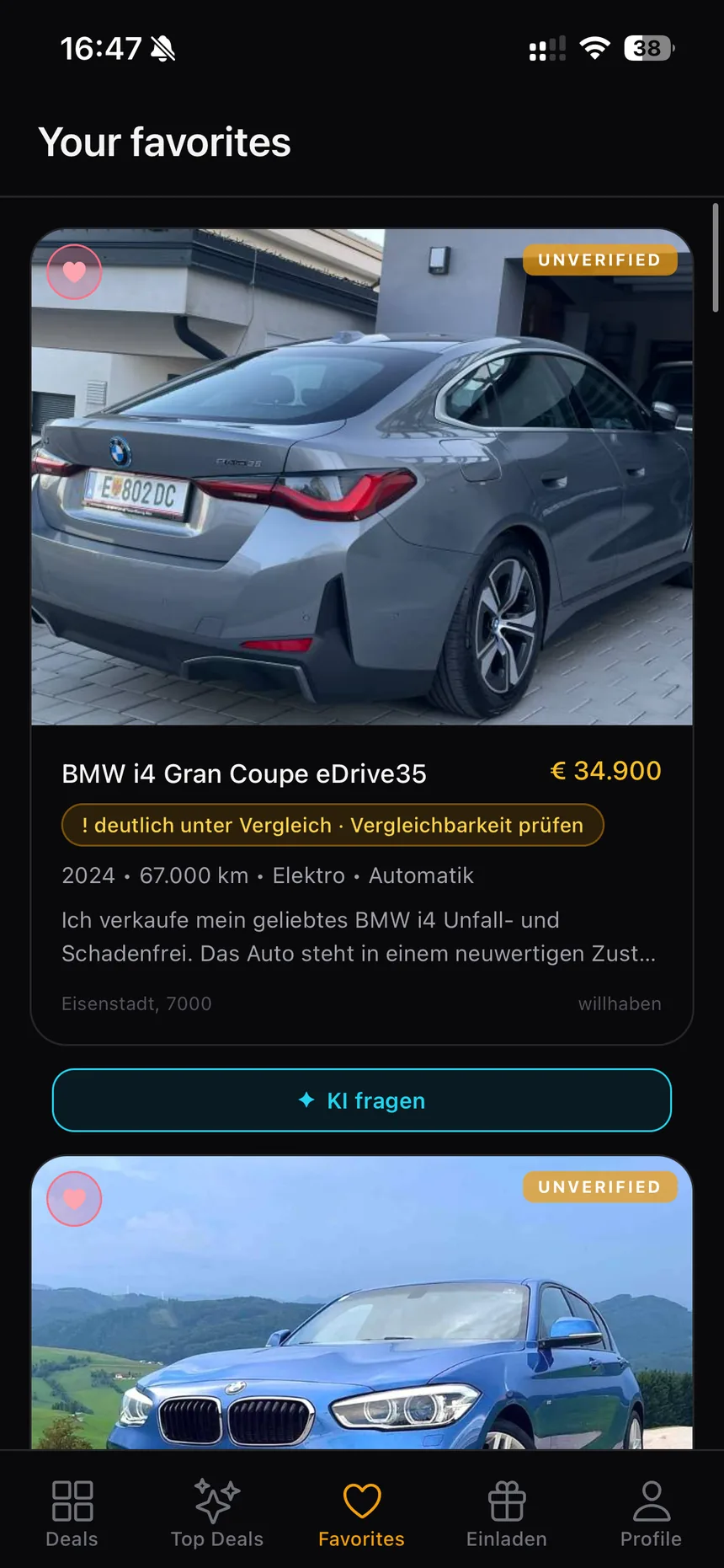 DealAlert iOS — Favoriten