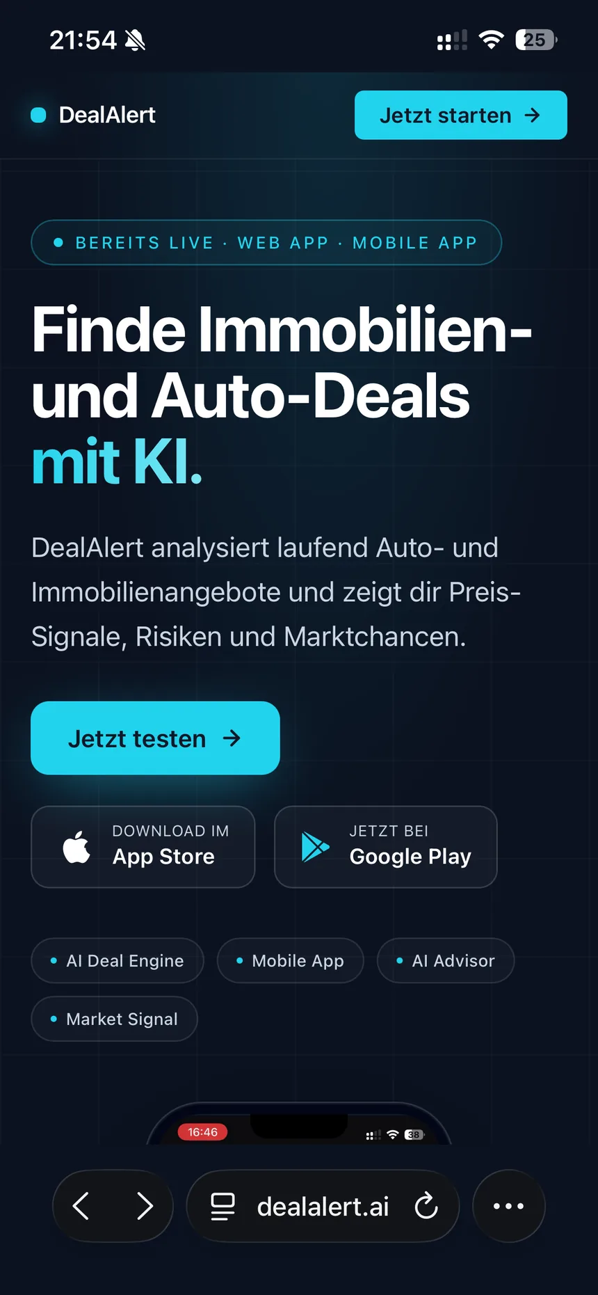DealAlert iOS — Landing