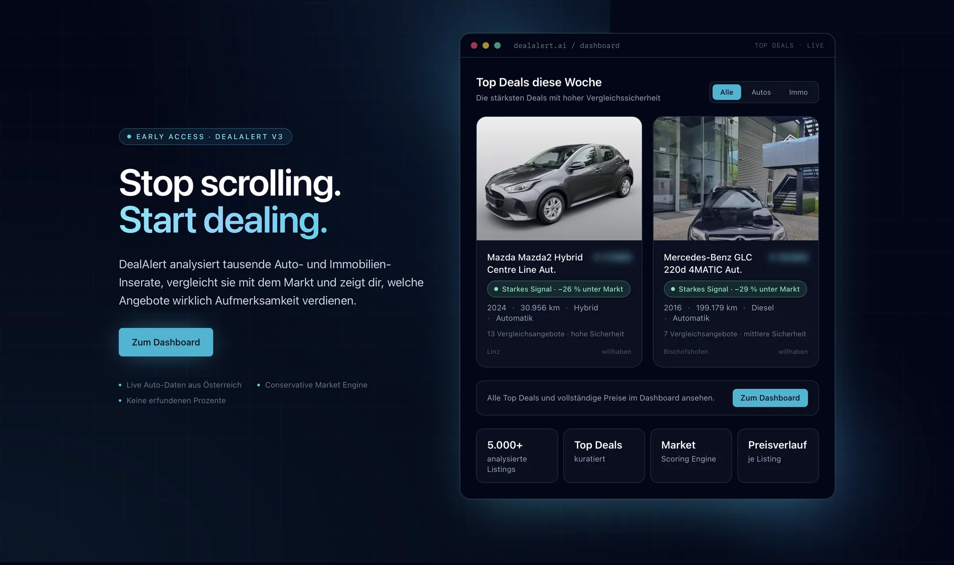 DealAlert — Landingpage