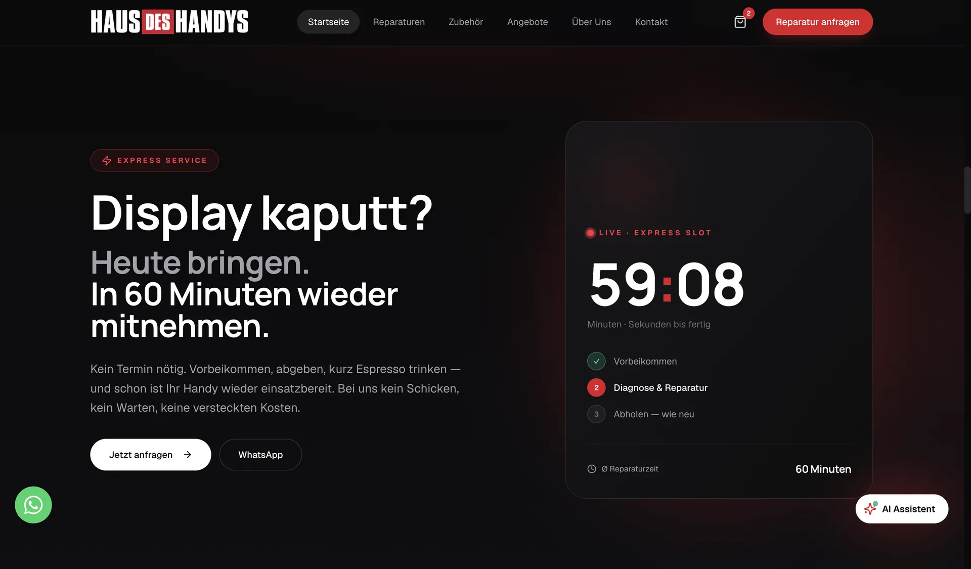HausDesHandys — Express-Reparatur in 60 Minuten